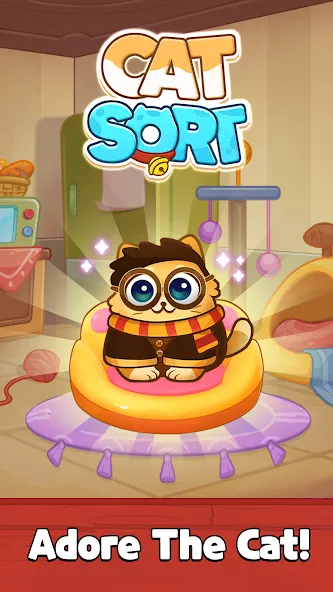 Cat Sort Puzzle: Cute Pet Game  [МОД Unlimited Money] Screenshot 1