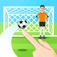 Взлом Penalty Shootout Game Offline (Пенальти игра без подключения к интернету)  [МОД Бесконечные монеты] - стабильная версия apk на Андроид