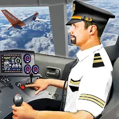 Скачать взлом Plane Pilot Flight Simulator (Плейн Пилот Флайт Симулятор)  [МОД Много монет] - стабильная версия apk на Андроид