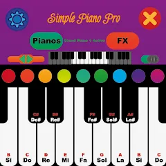 Скачать взломанную Simple Piano Pro (Симпл Пиано Про)  [МОД Меню] - последняя версия apk на Андроид