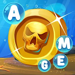 Взломанная Gold for words: anagram games  [МОД Unlocked] - полная версия apk на Андроид