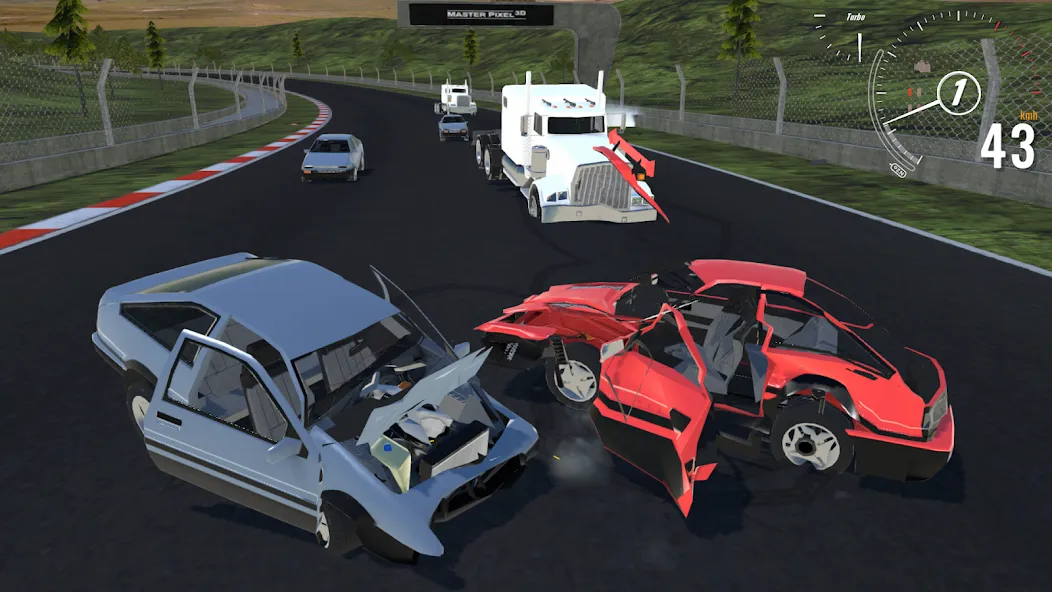 Destructive Car Race Generator (Деструктивный Генератор Гоночных Автомобилей)  [МОД Много монет] Screenshot 1