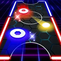 Взлом Air Hockey Glow HD Ultimate 2D (Эйр)  [МОД Unlocked] - стабильная версия apk на Андроид
