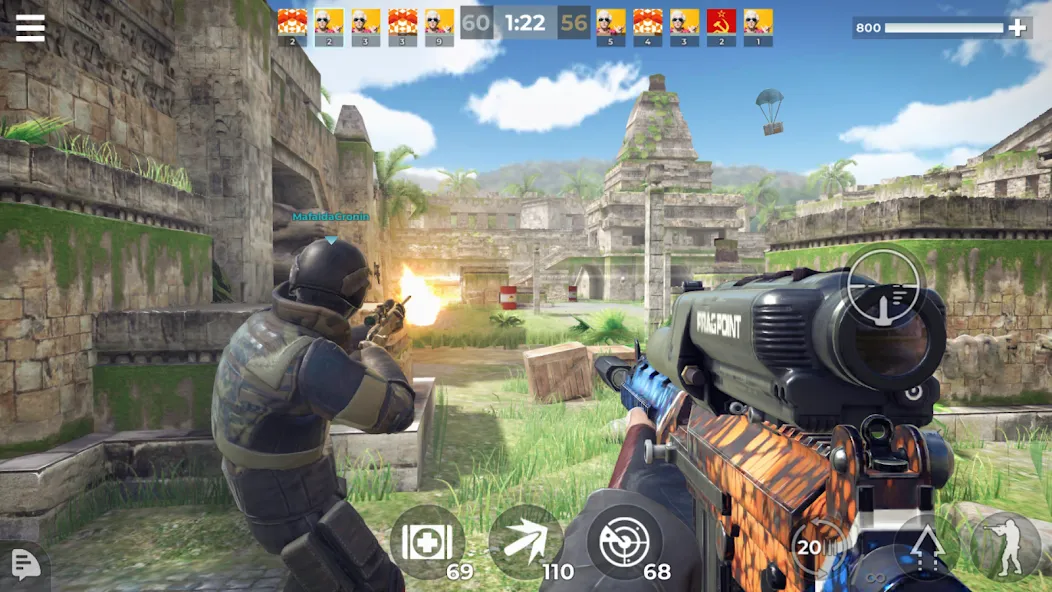 AWP Mode: Online Sniper Action (ЭЙВИПИ Режим)  [МОД Бесконечные деньги] Screenshot 2
