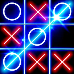 Скачать взлом Tic Tac Toe Glow: 2 Players  [МОД Бесконечные монеты] - последняя версия apk на Андроид