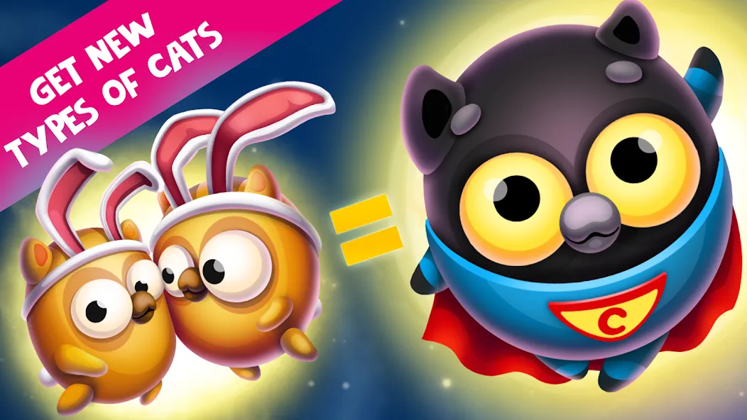 Space Cat Evolution: Kitty col  [МОД Много монет] Screenshot 5