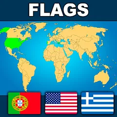 Взлом Geography: Flags Quiz Game  [МОД Все открыто] - стабильная версия apk на Андроид