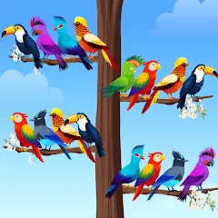 Взломанная Bird Sort - Color Puzzle  [МОД Много монет] - последняя версия apk на Андроид