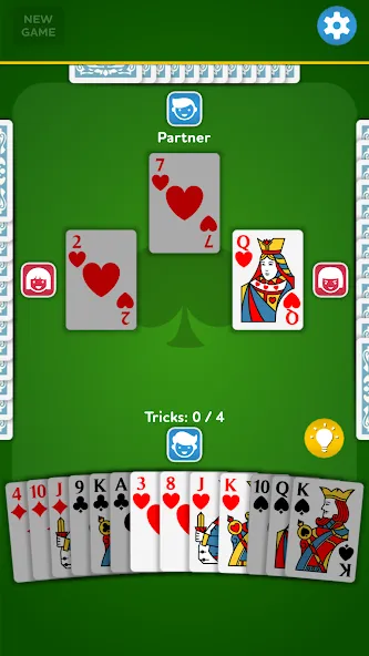 Spades - Card Game (Спейдс)  [МОД Много монет] Screenshot 1