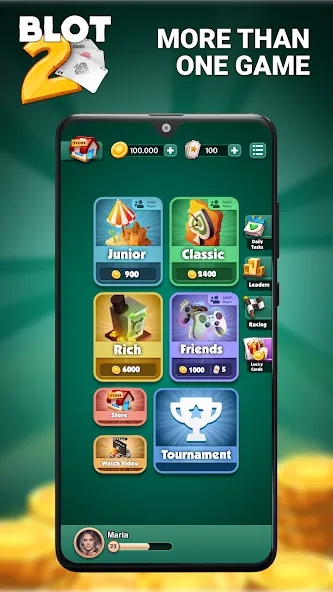 Blot 2 - Classic Belote (Блот 2)  [МОД Unlocked] Screenshot 2
