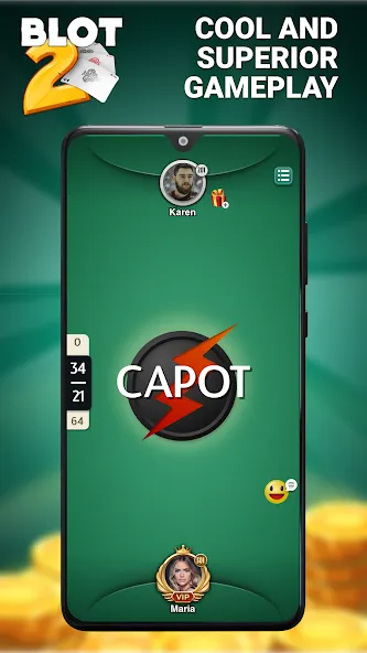 Blot 2 - Classic Belote (Блот 2)  [МОД Unlocked] Screenshot 4