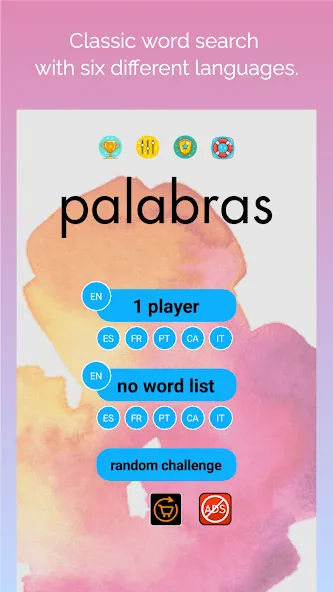 busca palabras: sopa de letras (буска палабрас)  [МОД Mega Pack] Screenshot 1