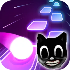 Скачать взломанную Cartoon cat - Hop tiles rush (Картун кэт)  [МОД Меню] - последняя версия apk на Андроид