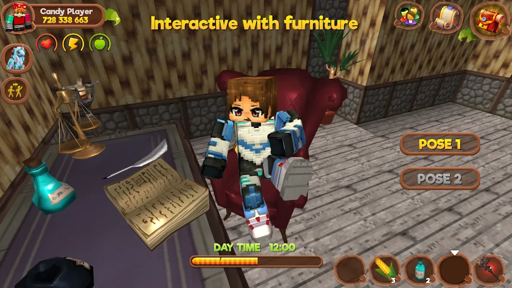 Pony World Craft  [МОД Бесконечные монеты] Screenshot 2