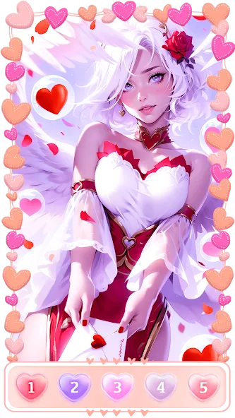 Love, Heart Coloring Book  [МОД Unlocked] Screenshot 2