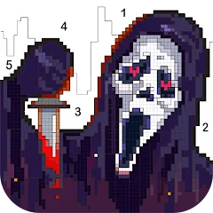 Скачать взломанную Death Park Coloring Games (Дэт Парк игры раскраски)  [МОД Unlocked] - стабильная версия apk на Андроид