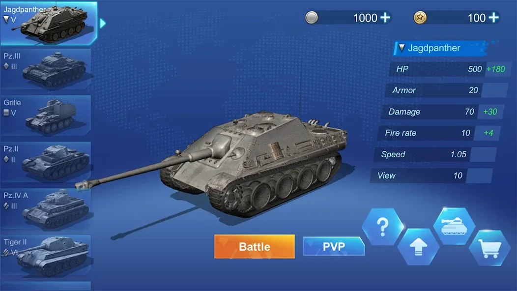 Ace Tank  [МОД Меню] Screenshot 1