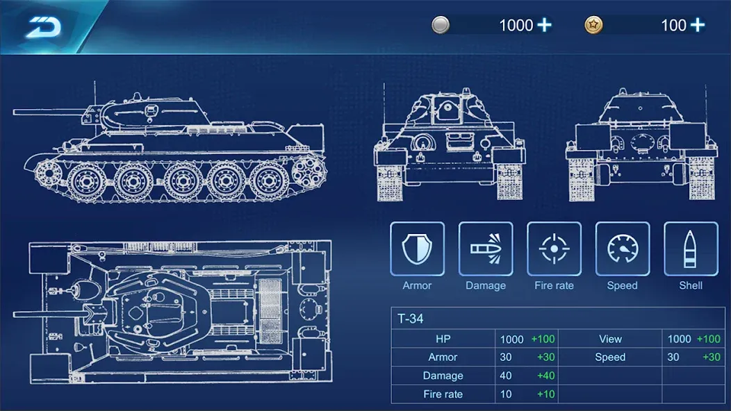 Ace Tank  [МОД Меню] Screenshot 2