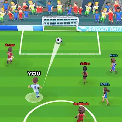 Скачать взломанную Soccer Battle -  PvP Football  [МОД Unlimited Money] - полная версия apk на Андроид