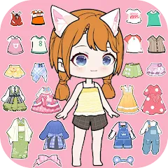 Скачать взлом YOYO Doll Anime Dress Up Game (ЙОЙО)  [МОД Все открыто] - последняя версия apk на Андроид