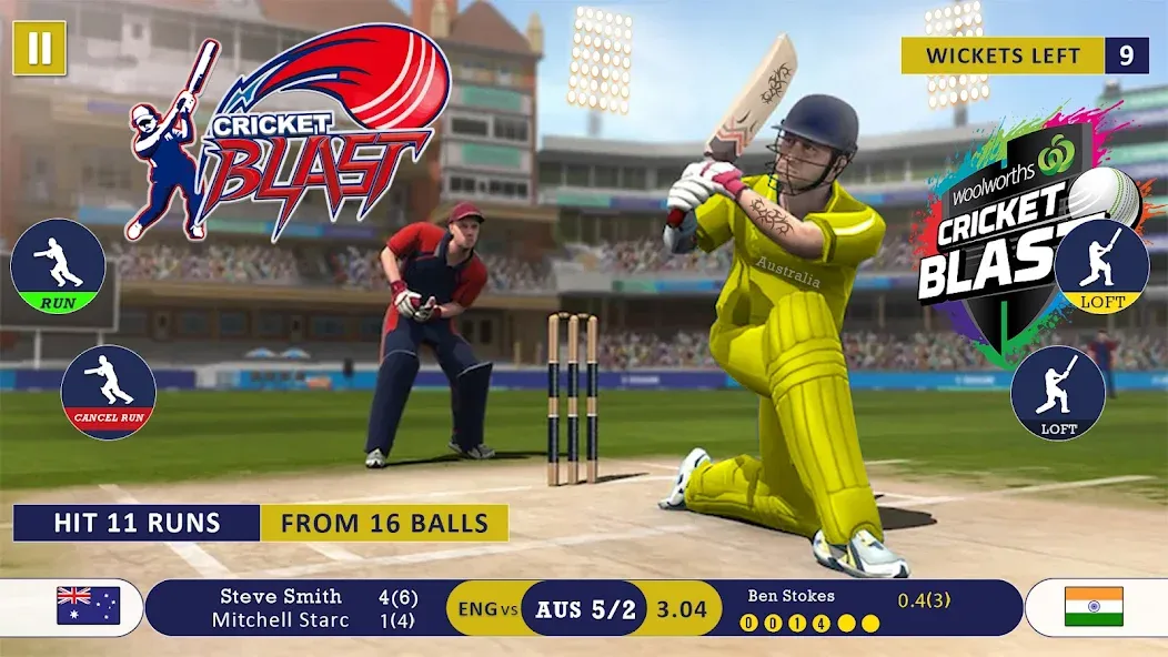 World Cricket Games Offline  [МОД Unlocked] Screenshot 1
