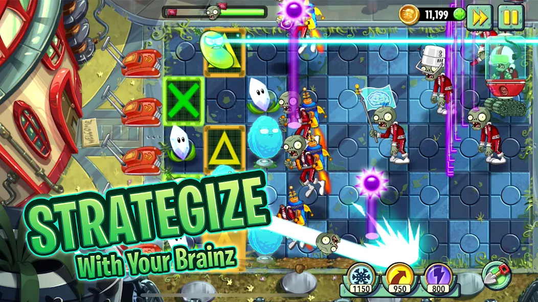 Plants vs. Zombies™ 2 [МОД Unlimited Money] Screenshot 1