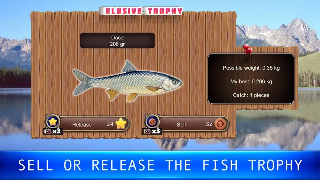 Fish rain: sport fishing  [МОД Unlocked] Screenshot 2