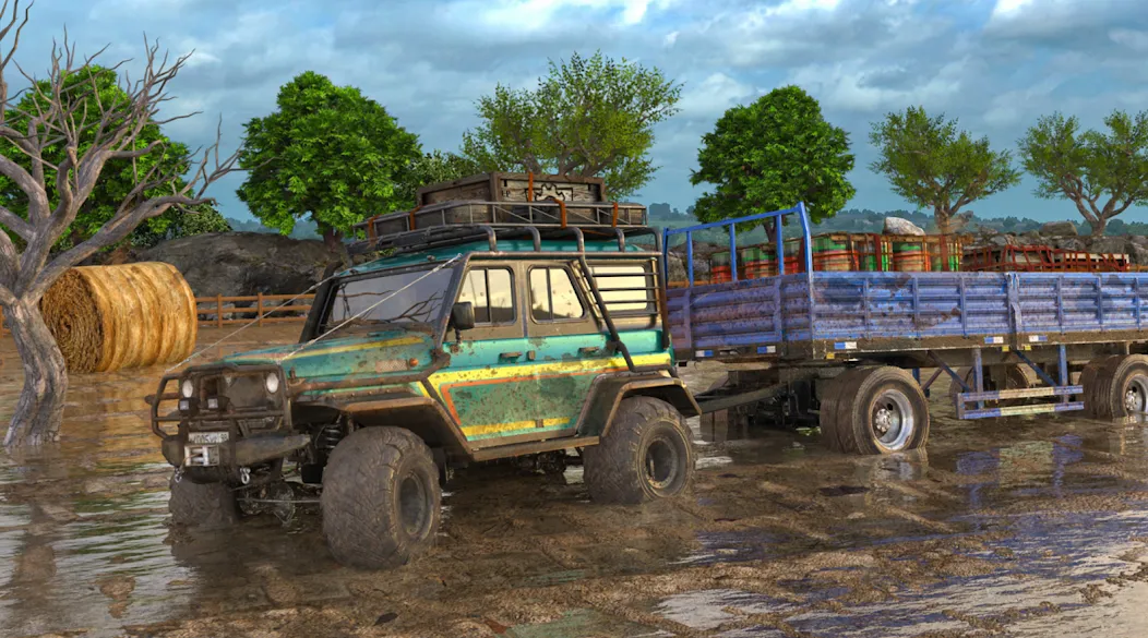 Offroad Mud Truck Driving Sim  [МОД Бесконечные деньги] Screenshot 2