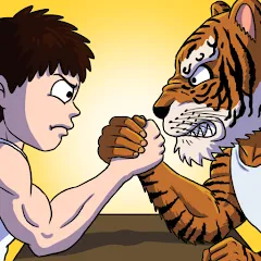Взлом Arm Wrestling Clicker (Армреслинг Кликер)  [МОД Много монет] - стабильная версия apk на Андроид