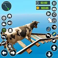 Взлом Epic Cow Ramp Rush Run Game  [МОД Бесконечные монеты] - последняя версия apk на Андроид