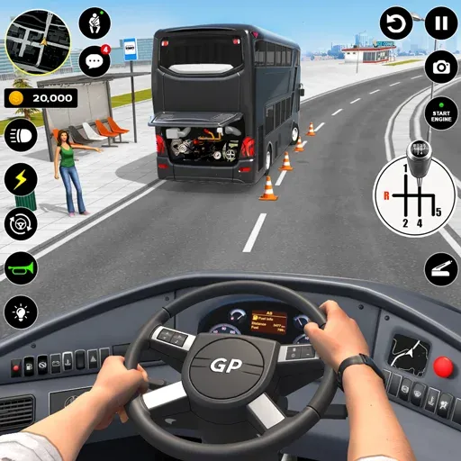 Bus Simulator : 3D Bus Games (Бас Драйвинг Симулятор ПВП Игра)  [МОД Много денег] Screenshot 1