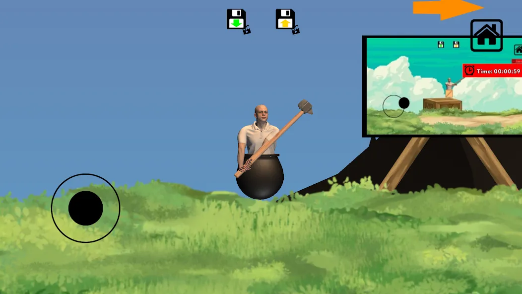 Getting with hammer it (Геттинг вместе с молотком)  [МОД Бесконечные деньги] Screenshot 1