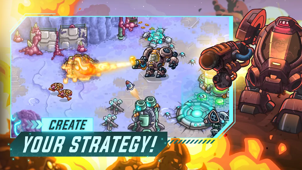 Iron Marines Offline Strategy  [МОД Бесконечные монеты] Screenshot 2