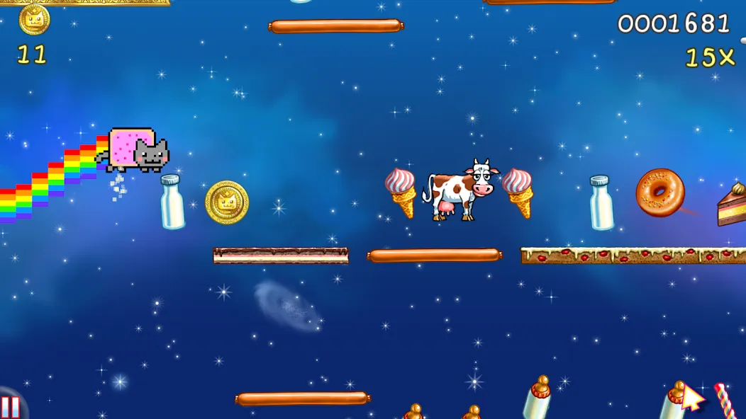 Nyan Cat: Lost In Space (Нян Кэт)  [МОД Menu] Screenshot 1