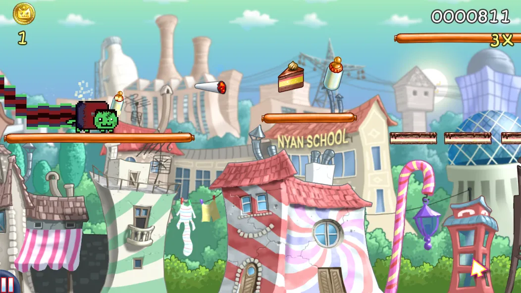 Nyan Cat: Lost In Space (Нян Кэт)  [МОД Menu] Screenshot 3