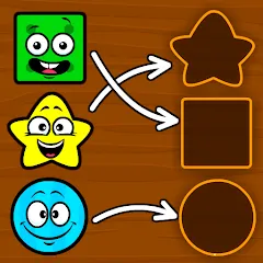 Взломанная Shapes & Colors Games for Kids  [МОД Меню] - полная версия apk на Андроид