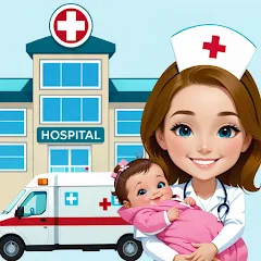 Взлом My Hospital Town Doctor Games  [МОД Меню] - последняя версия apk на Андроид