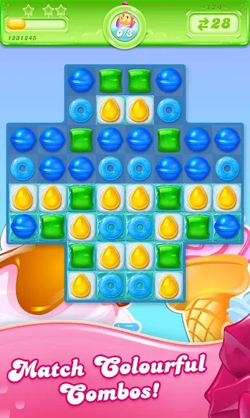 Candy Crush Jelly Saga (Кенди Краш Джелли Сага)  [МОД Mega Pack] Screenshot 2