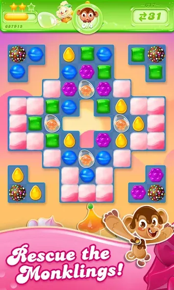 Candy Crush Jelly Saga (Кенди Краш Джелли Сага)  [МОД Mega Pack] Screenshot 3