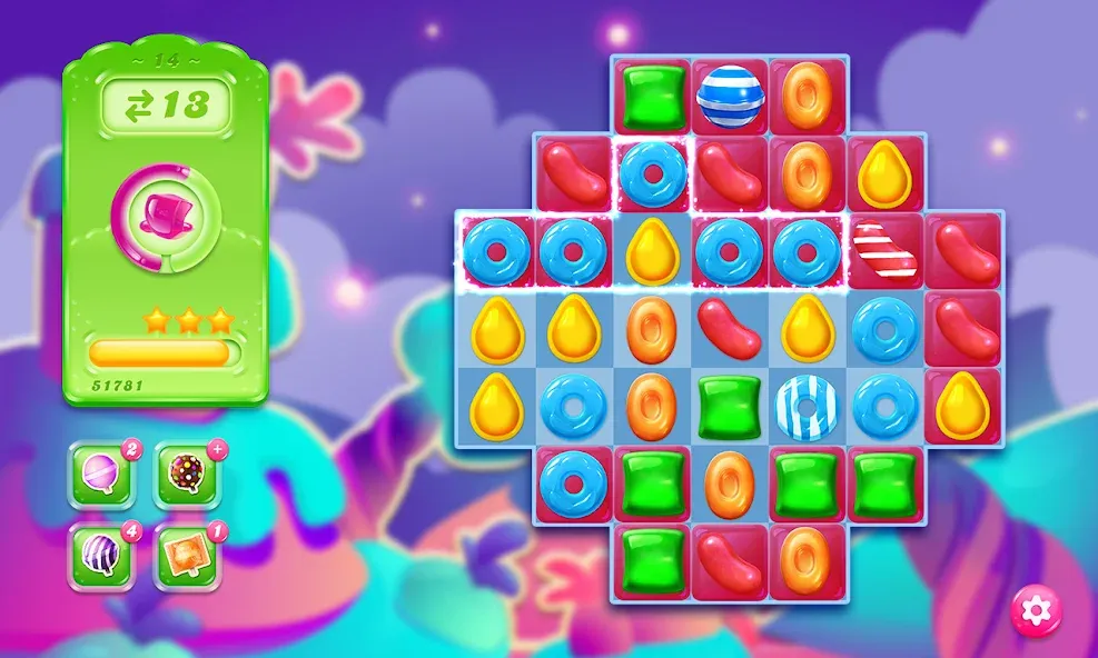 Candy Crush Jelly Saga (Кенди Краш Джелли Сага)  [МОД Mega Pack] Screenshot 5