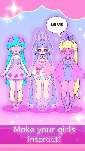 Moon's Closet dress up game  [МОД Много денег] Screenshot 5