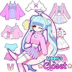 Взломанная Moon's Closet dress up game  [МОД Много денег] - стабильная версия apk на Андроид