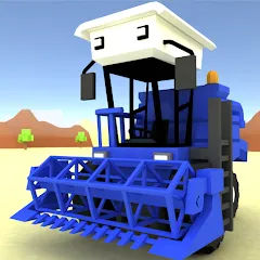 Скачать взломанную Blocky Farm Racing & Simulator  [МОД Бесконечные монеты] - последняя версия apk на Андроид
