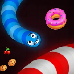 Взломанная Snake vs Worms: Fun .io Zone  [МОД Unlocked] - последняя версия apk на Андроид