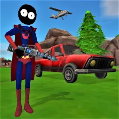 Взлом Stick Superhero  [МОД Бесконечные деньги] - полная версия apk на Андроид