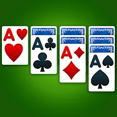 Скачать взломанную Solitaire: Classic Card Game (Клондайк Солитер)  [МОД Много денег] - последняя версия apk на Андроид