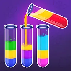 Взлом Color Water Sort Wooden Puzzle (Цвет воды Сорт Вуди Пазл)  [МОД Меню] - полная версия apk на Андроид