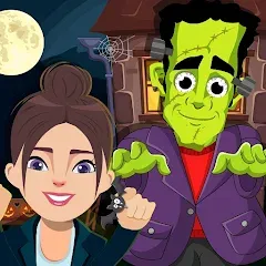 Взлом Pretend Play Halloween Party (Претендуй на Хэллоуинскую вечеринку)  [МОД Unlimited Money] - полная версия apk на Андроид