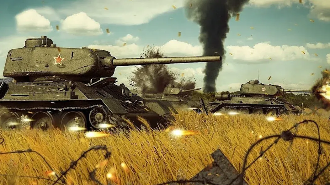Army Tank Games Offline 3d  [МОД Все открыто] Screenshot 3