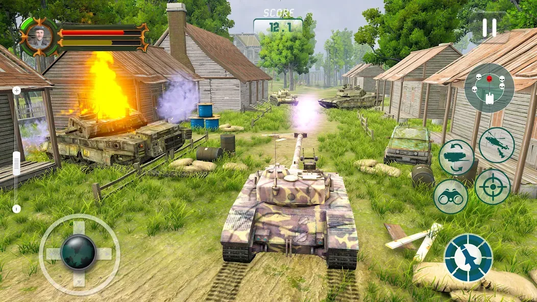 Army Tank Games Offline 3d  [МОД Все открыто] Screenshot 4